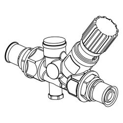 Uponor S-Press Plus Zirkulationsventil DN 20 20mm, 1119320... UPONOR-1119320 6414905560042 (Abb. 1)