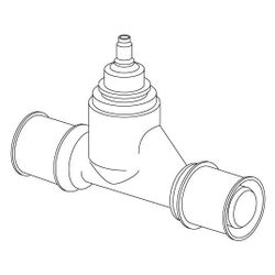 Uponor S-Press Plus Unterputzventil, DN 20, 25mm, 1119323... UPONOR-1119323 6414905560073 (Abb. 1)