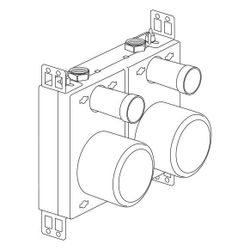 Uponor S-Press Plus Wasserzählerbox, G 2", Coax DN 3/4"... UPONOR-1119324 6414905560080 (Abb. 1)