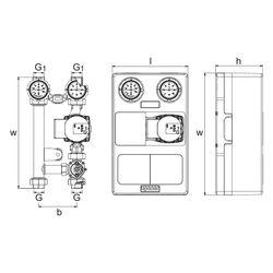 Uponor Fluvia Pumpengruppe CPG-15-D-W, 1119448... UPONOR-1119448 6414905650422 (Abb. 1)