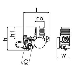 Uponor Vario M Füll- und Entleerungsventil, 1120810... UPONOR-1120810 6414905638154 (Abb. 1)