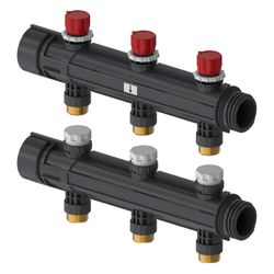 Uponor Magna Verteilersegment mit Ventil 3x3/4" Eurokonus... UPONOR-1121534 6414905660391 (Abb. 1)