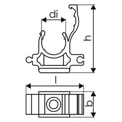 Uponor Uni Pipe Plus Einzelclip, 32, 1135505... UPONOR-1135505 6414900368186 (Abb. 1)