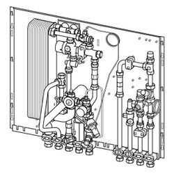 Uponor Combi Port M-4pipe Vierleiterstation Heizen/Kühlen, 19 l/min, BP HC DI D4, mit D... UPONOR-1135563 6414900422147 (Abb. 1)