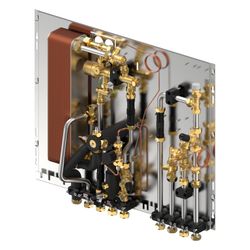 Uponor Combi Port M-4pipe Vierleiterstation Heizen/Kühlen, 19 l/min, BP HC DI D4, mit D... UPONOR-1135563 6414900422147 (Abb. 1)