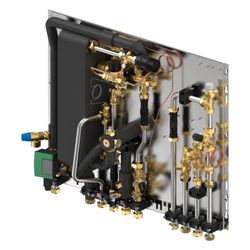 Uponor Combi Port M-4pipe Vierleiterstation Heizen/Kühlen, 19 l/min, BP ZM HC DI D4, mi... UPONOR-1135569 6414900422208 (Abb. 1)
