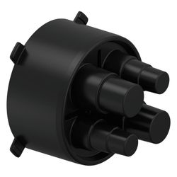 Uponor Ecoflex Gummi-Endkappe Quattro 32-50mm plus 50-63mm, Mantel 200mm... UPONOR-1137496 6414900368452 (Abb. 1)