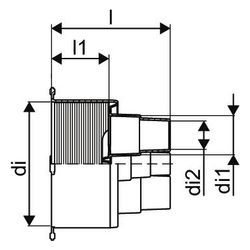 Uponor Ecoflex Gummi-Endkappe Quattro 32-50mm plus 50-63mm, Mantel 200mm... UPONOR-1137496 6414900368452 (Abb. 1)