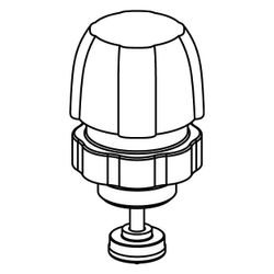 Uponor Vario Rücklaufventil für Verteiler, M30x1,5mm... UPONOR-1140964 6414900499019 (Abb. 1)