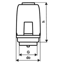 Uponor Vario Stellantrieb Retrofit NC FT 230V 1W IP54... UPONOR-1141680 6414900383806 (Abb. 1)