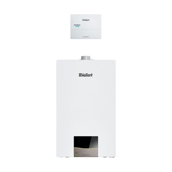 Vaillant ecoTEC exclusive Paket 1.187 VCW 25/36CF/1-7 VRC 710 Gas-Wandheizgerät Brennwert, Heizen 3,3-27kW bei 50/30C