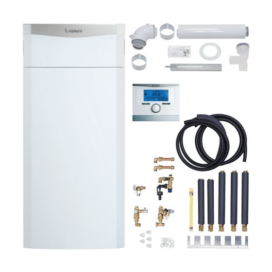 Vaillant ecoCOMPACT Paket 1.397/5 VSC 146/4-5 E VRC 700/5 Konsole, Luft/Abgas starr, Gas-Kompaktgerät, 3,4-15,2kW bei 40/30 C