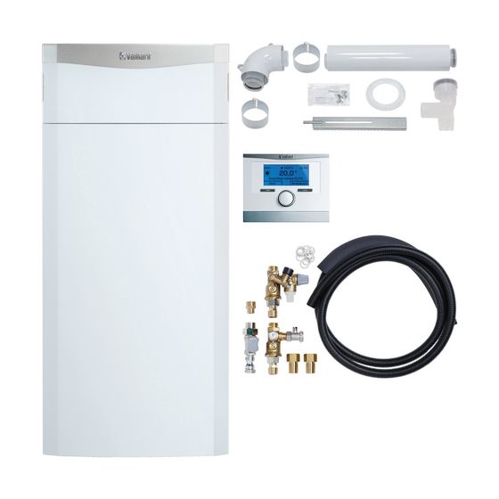 Vaillant ecoCOMPACT Paket 1.399/5 VSC 146 VRC 700/5, Set bauseits, Luft/Abgas starr, Gas-Kompaktgerät, 3,4-15,2kW bei 40/30 C