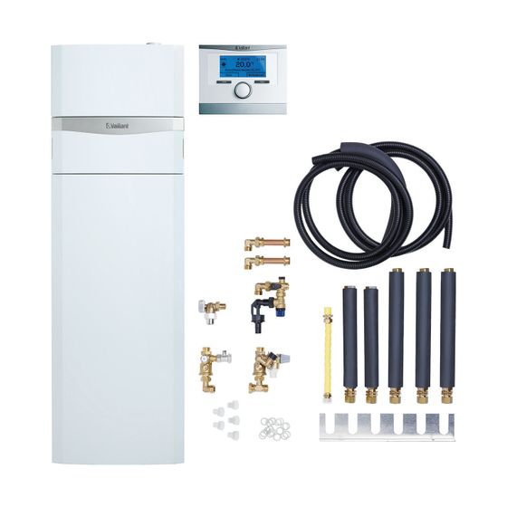 Vaillant auroCOMPACT Paket 1.444/2 VSC S 206/4-5 150 E, VRC 700/6 Gas-Kompaktgerät, Leistung 4,3-21,5 kW bei 50/30 C