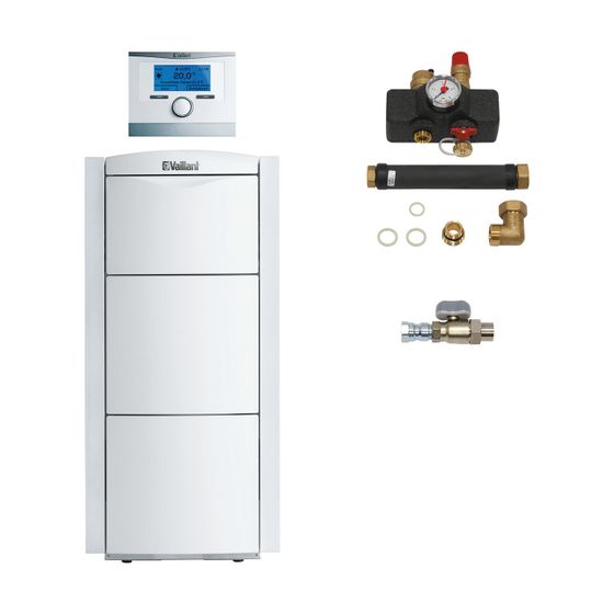 Vaillant ecoVIT exclusiv Paket 2.25/7 VKK 366/4 E, VRC 700/6, Zubehör, Gas-Brennwertkessel, Leistung 12,3-37,5kW bei 40/30C