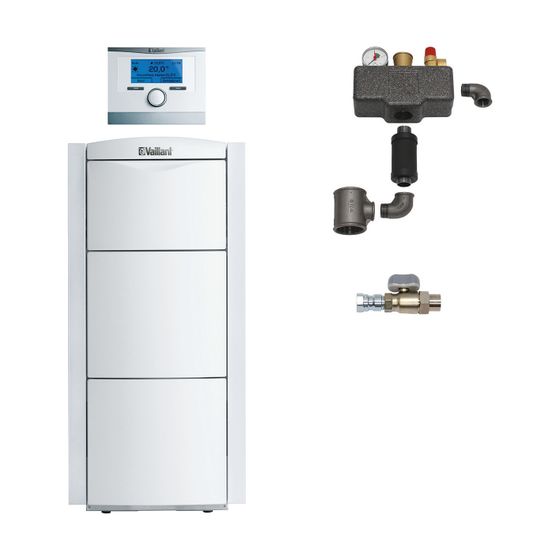 Vaillant ecoVIT exclusiv Paket 2.29/7 VKK 656/4 E mit VRC 700/6, Zubehör, Gas-Brennwertkessel, Leistung 23,5-66,3kW bei 40/30C