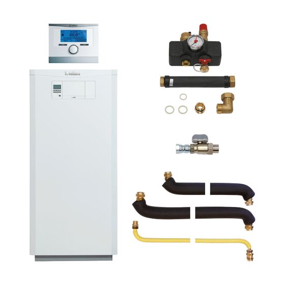 Vaillant ecoVIT VKK Paket 2.66/3 186/5 VKK 186, E, LL, VRC 700/6, Zubehör, Gas-Brennwertkessel, Leistung 6-19,3kW bei 40/30 C