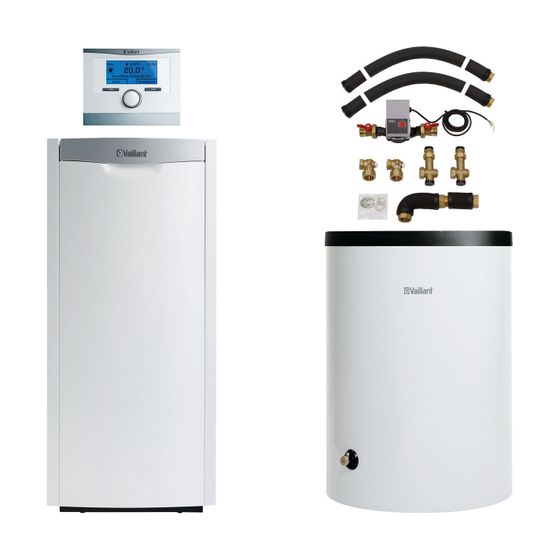 Vaillant icoVIT exclusiv Paket 3.37/7 VKO 156/3-7, VRC 700/6, VIH R 200/6B, Öl-Brennwertkessel, Leistung 11,1-15,8kW bei 40/30 C