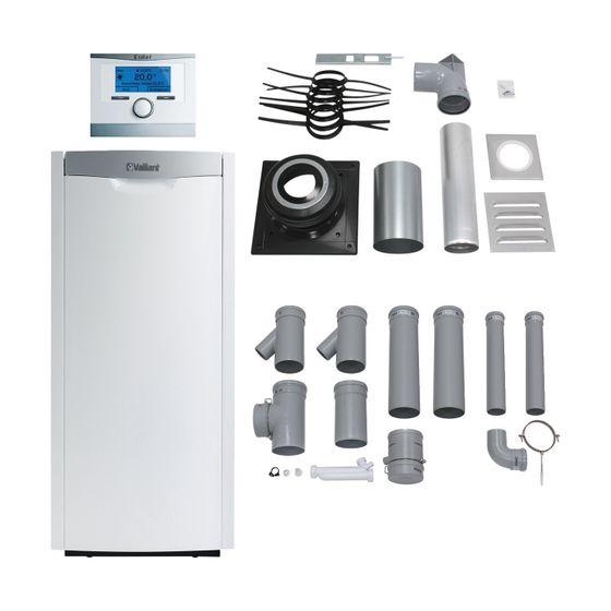 Vaillant icoVIT exclusiv Paket 3.46/5 VKO 256/3-7 2er Kaskade, VRC 700/6, Öl-Brennwertkessel , Leistung 17,2-25,3kW bei 40/30 C