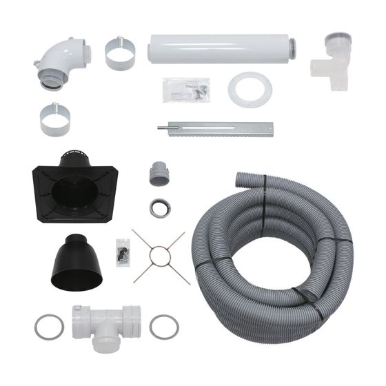 Vaillant Luft-/Abgasführung Paket 1.52 flexibel, Anschluss-Set d. 60/100mm aus PP, 3 Stück