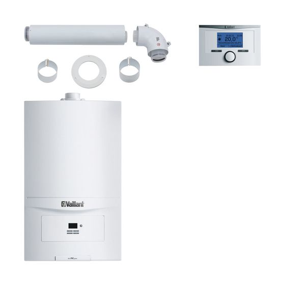 Vaillant ecoTEC pure Gas-Brennwert-Heizsystempaket 1.624/4 Mehrfachbelegung 5er VC 146/7-2 E, VRT 350, 6,9-14,8kW bei 50/30C