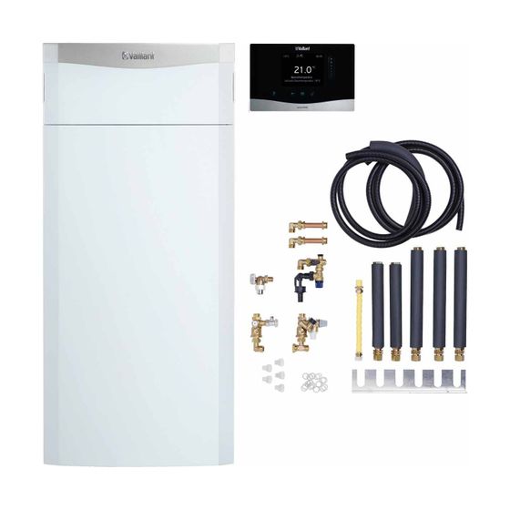 Vaillant ecoCOMPACT Paket Nr. 1.352/3, Gas-Kompaktgerät Brennw. mit Warmwasser-Schichtladespeicher VSC 206/4-5 90 E, VRT 380/2