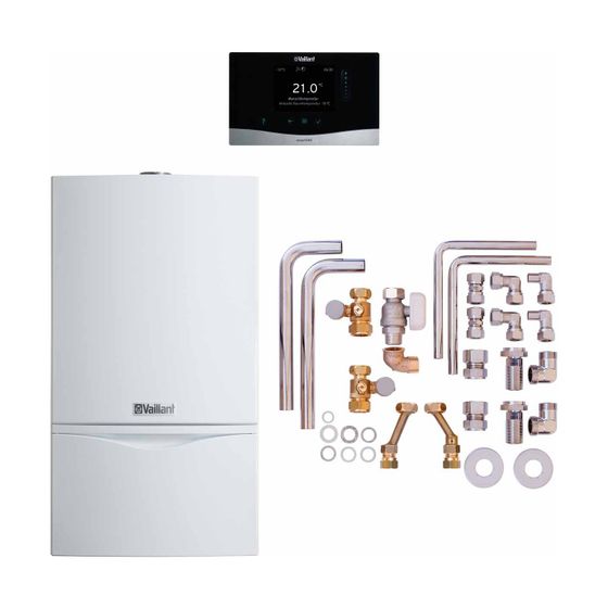 Vaillant atmoTEC plus Gas-Wandheizgerät Paket 6.201/4 VCW194/4-5 A LL, sensoHOME 380f/2, Zubehör, 8,0-20,0kW bei 80/60 C