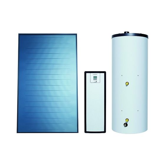 Vaillant Solar-Paket 9.201/5 mit 2x VFK 125 Kollektoren und VIH S2 250/4 B Speicher, VMS 8