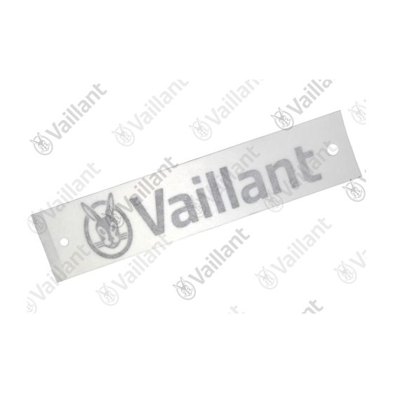 Vaillant Firmenschild für recoVAIR VAR 150/4 L und recoVAIR VAR 150/4 R