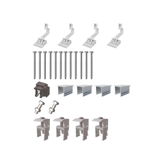 Vaillant Schrägdach-Set Silber Basis für 1 Photovoltaikmodul