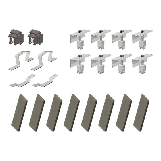 Vaillant Photovoltaik Set Basis weitere Reihe Flachdachsystem Ost-West 10 Grad für 2 Module