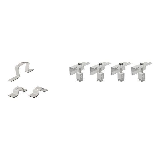 Vaillant Photovoltaik Set Ergänzung Alpin Flachdachsystem Ost-West 10 Grad für 2 Module