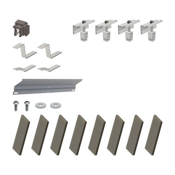 Vaillant Photovoltaik Set Basis für 1. Reihe Flachdachsystem Süd 10 Grad für 1 Modul