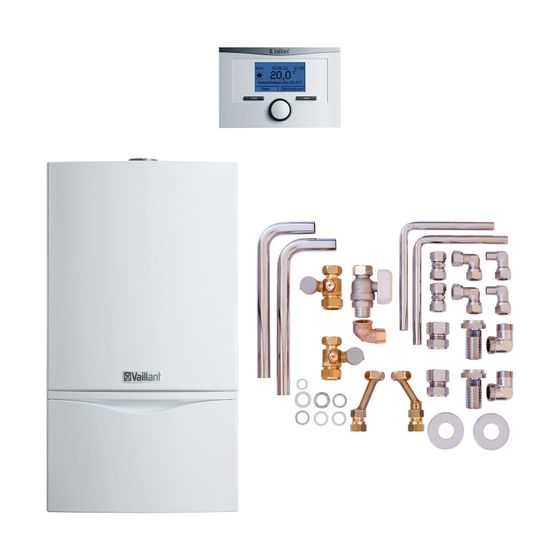 Vaillant atmoTEC plus Gas-Wandheizgerät Paket 6.80/2 VCW194/4-5 A E, calorMATIC 350, Zubehör, 8,0-20,0kW bei 80/60 C