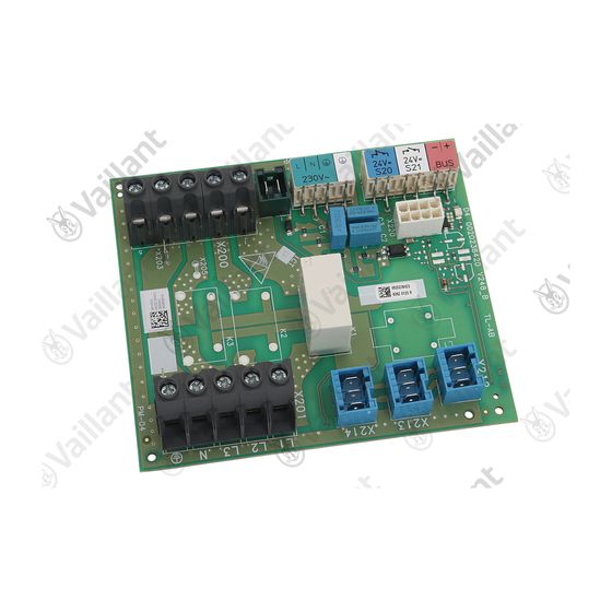 Vaillant Leiterplatte installer board 1PH 0020233813