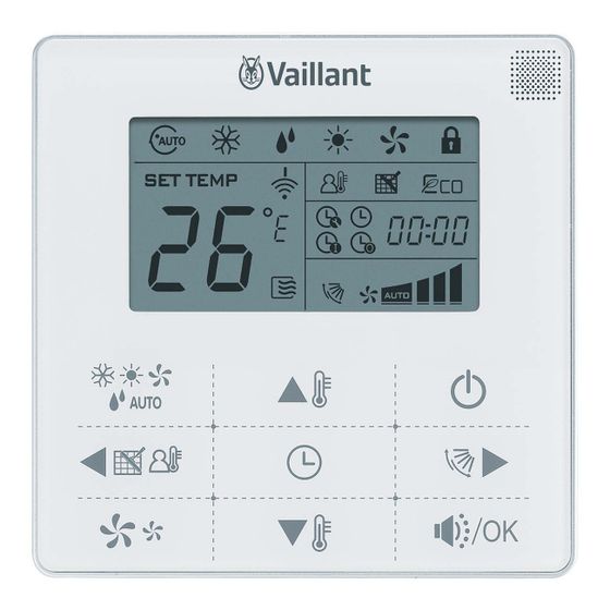 Vaillant aroVAIR Gebläsekonvektor Steuerung VA 1-WC WK zur Wandmontage