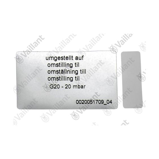 Vaillant Umstellsatz P-H DE/AT 0020253190