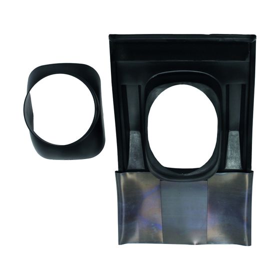 Vaillant Kunststoff-Universalpfanne für Schrägdach 25-50 Grad Neigung schwarz