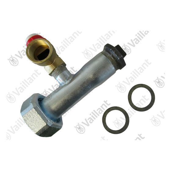 Vaillant T-Stück mit Sicherheitsventil für VKS 11-26/6-1 XE und weitere, 129255