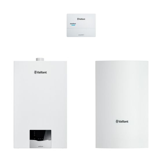 Vaillant ecoTEC plus Heizsystempaket 1.652/2 VC 10CS/1-5, VRC 710, VIH Q 75/2 B, 3,4-10,9kW bei 50/30C