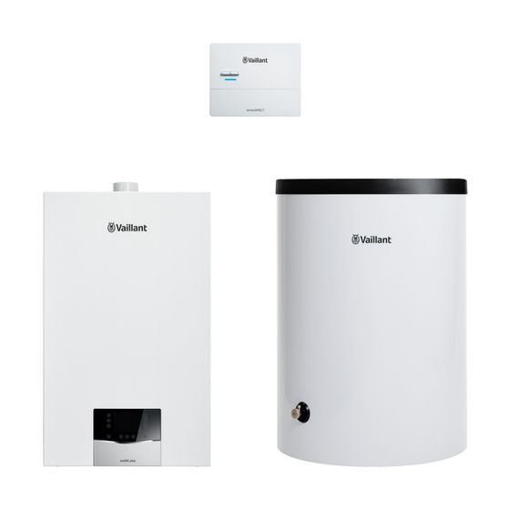 Vaillant ecoTEC plus Heizsystempaket 1.661/2 VC 20CS/1-5, VRC 710, VIH R 120/6B, 3,4-21kW bei 50/30C