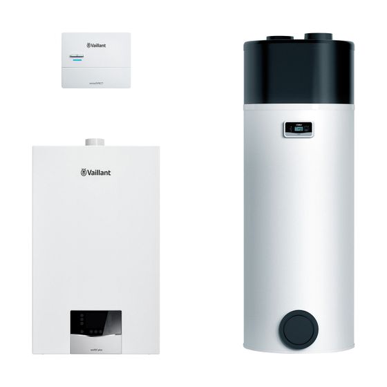 Vaillant ecoTEC plus Heizsystempaket 1.677/2 VC 10CS/1-5, aroSTOR VWL BM 200/5, VRC 710, 3,4-10,9kW bei 50/30C