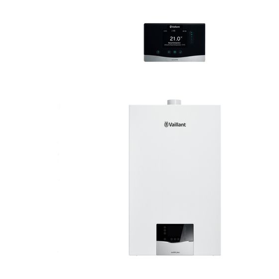 Vaillant ecoTEC plus Heizsystempaket 1.128 VC 15CS/1-5 mit SensoHOME 380/2, 3,4-16,4kW bei 50/30C