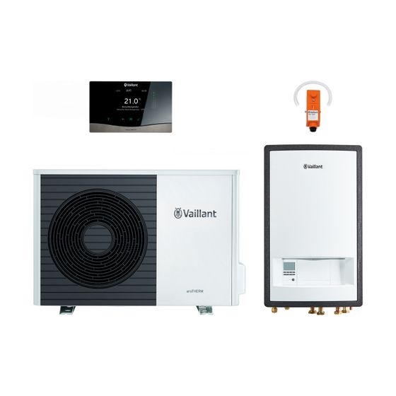 Vaillant aroTHERM Split Wärmepumpen-Paket 4.0102 VWL 55/5 AS S2 mit sensoCOMFORT, Leistung 4,42kW bei A7/W35