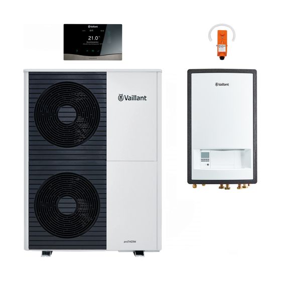 Vaillant aroTHERM Split Wärmepumpen-Paket 4.0105 VWL 125/5 AS S2 mit sensoCOMFORT, Leistung 10,25kW bei A7/W35