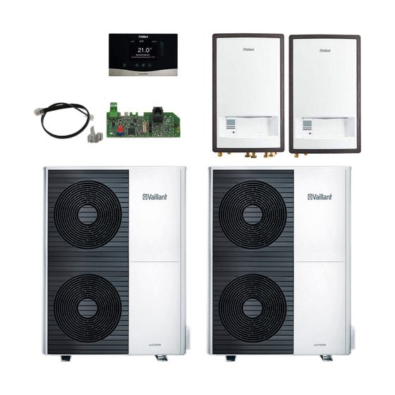 Vaillant aroTHERM Split Wärmepumpen-Paket 4.0502 2er Kaskade VWL 105/5 AS S2, Leistung 9,70kW bei A7/W35