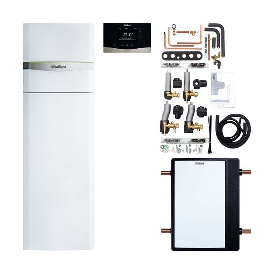 Vaillant flexoCOMPACT exclusive Wärmepumpen-Paket 4.6208 VWF 88/4 mit fluoCOLLECT, Leistung 8,9kW bei B0/W35