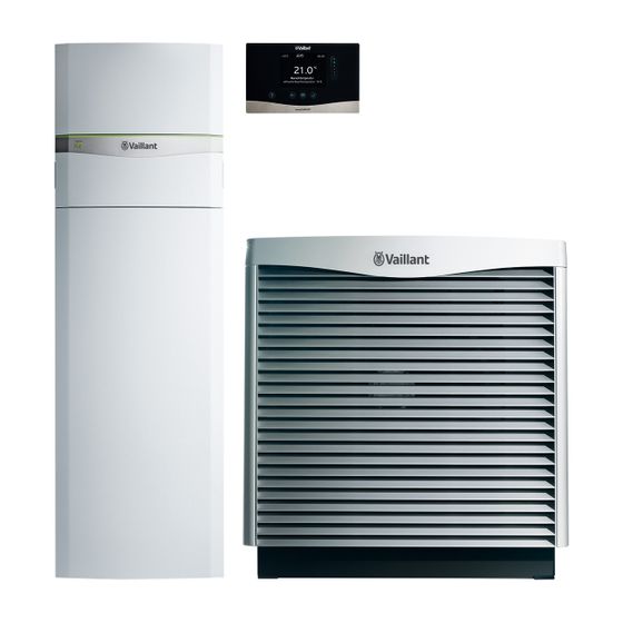 Vaillant flexoTHERM exclusive Wärmepumpen-Paket 4.6105 VWF 87/4 Green iQ R410A, 8,74kW bei A7/W35, mit aroCOLLECT