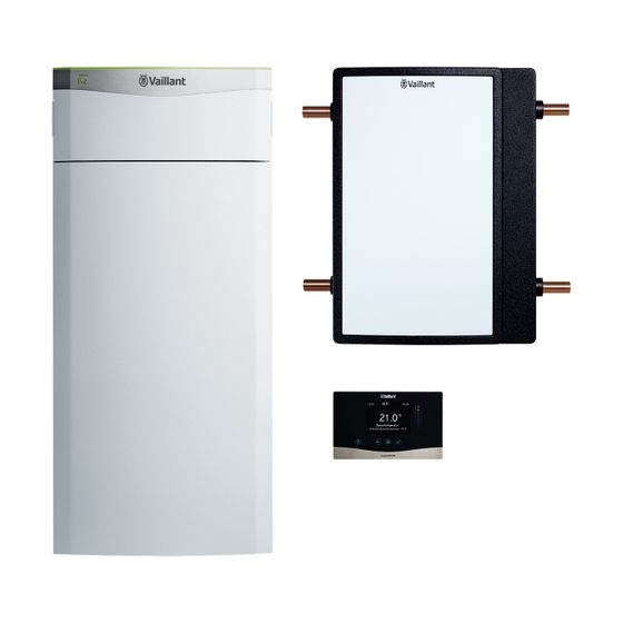 Vaillant flexoTHERM exclusive Wärmepumpen-Paket 4.6107 VWF 57/4 mit fluoCOLLECT, Heizleistung 6,32kW bei W10/W35