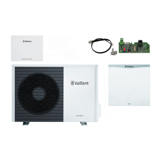 Vaillant aroTHERM plus Wärmepumpen-Paket 4.3403 VWL 55/6 A S2 für Hybridsystem, Leistung 3,4kW bei A7/W35